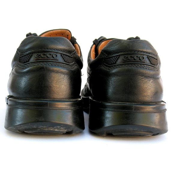 Ecco - Loafers - Lace Up - Black Leather Sz 9